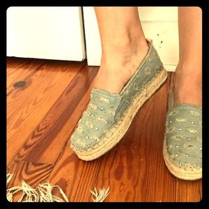 Sam Edelman woven slip ons